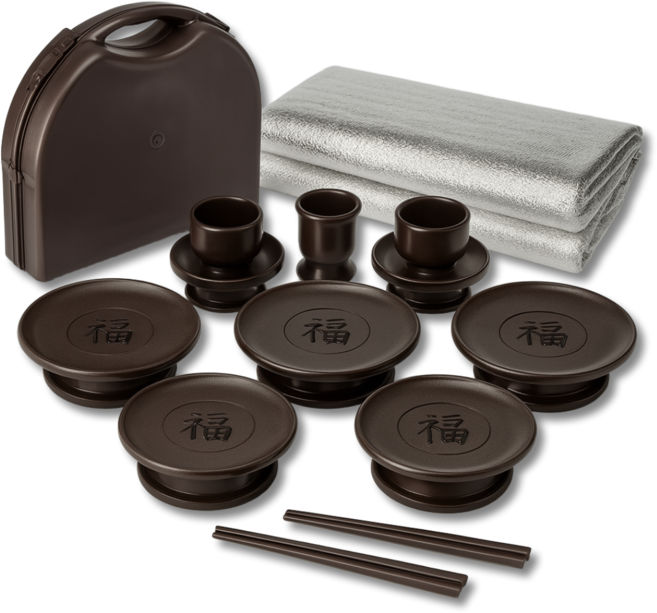 국내산 목기공예 휴대용 제기세트 미우뮤, 14개