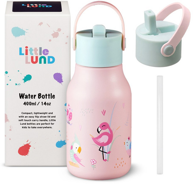 [룬드런던] 리틀룬드 신학기 어린이 아동용 유치원 어린이집 나들이 물병 경량 워터보틀, 400ml, 버드, 1개