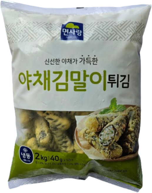 면사랑 면사랑 야채김말이 튀김, 4개, 2kg