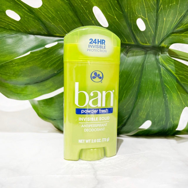 Ban 盼 無香 止汗除臭體香膏 2.6oz/73g, 1個, 體香膏73g-爽身粉藍-2027/09