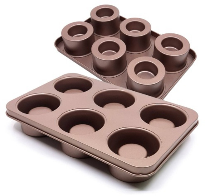 티그레팬 6구 8.5cm (골드) 베이킹틀 빵틀, 1개