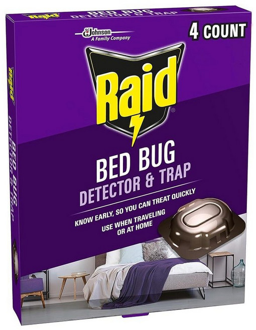 Raid 빈대 탐지기 및 트랩 실내용 4개입, 4 Count