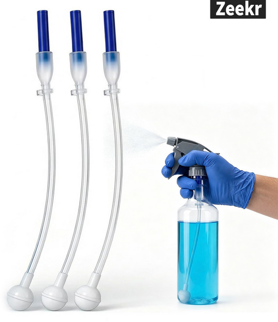 360도 거꾸로 분무기 중력구 빨대 어댑터 교체용 범용 호스, 3개, 하얀색