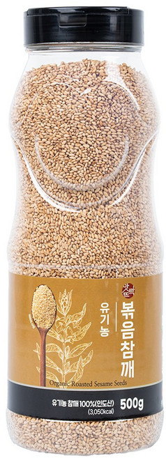 맛뜨락 유기농 통참깨로 만든 유기농 볶음참깨, 500g, 1개