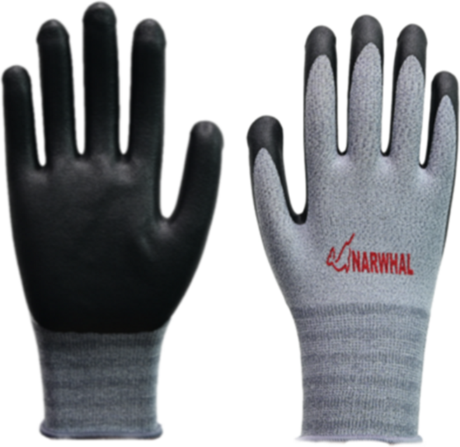 나르웨일 파워그립100 NBR 코팅장갑 방수 작업장갑 - 스마트폰 터치강화, L, 1세트, 대(L), L