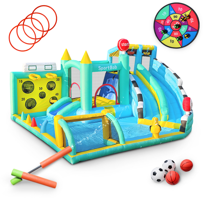 바운스브라더스 20286 트랙콤보 워터 에어바운스, 1개