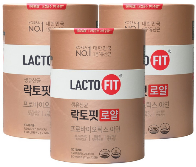 New 종근당건강 락토핏 로얄 2gx120포, 240g, 3개