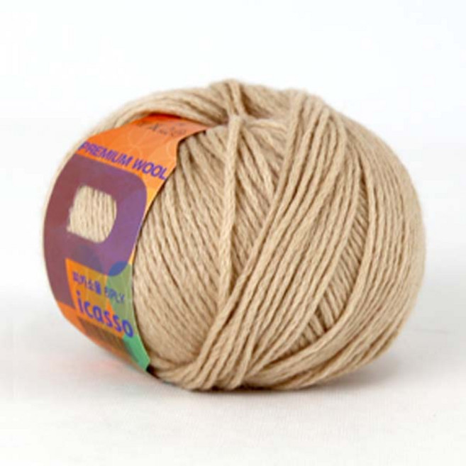 [앵콜스] 피카소울실 6ply (낱개) 뜨개실 털실, 610 베이지, 1개