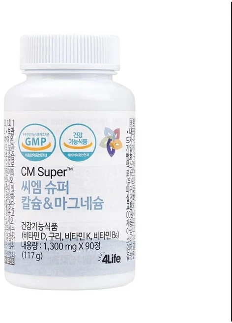 포라이프 씨엠 슈퍼 칼슘 & 마그네슘, 90정, 1개 - 쿠팡