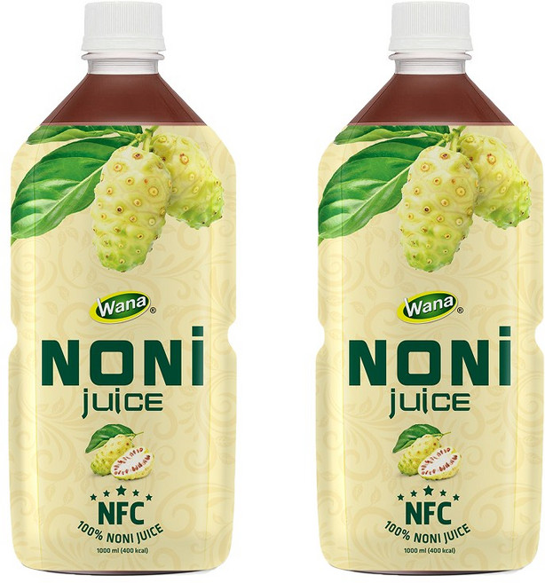 진짜 원액 그대로 착즙 노니원액 100% 발효숙성 노니주스 1L 대용량, 2개, 1000ml