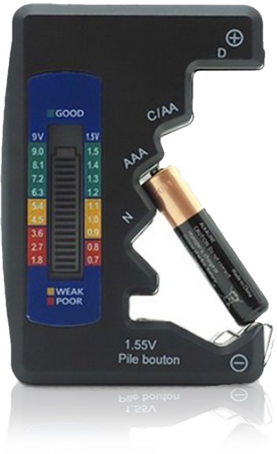 배터리 건전지 테스터기 잔량 측정기 무전원 멀티 테스터기, 1개