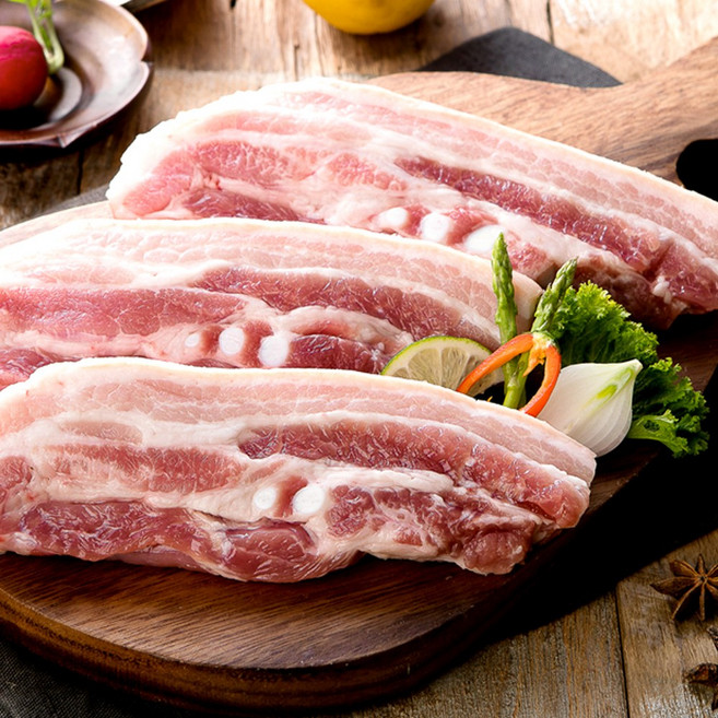 [으뜸한돈] 국내산 한돈 냉장 삼겹살 1kg (숯불용), 1개