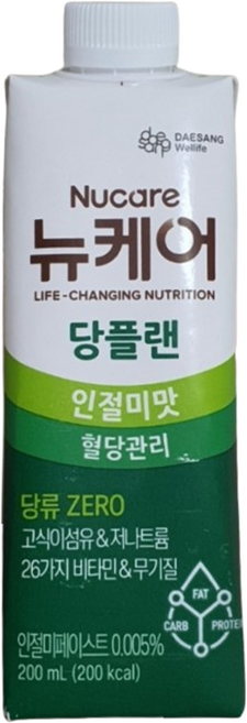 대상웰라이프 뉴케어 당플랜 인절미 맛, 200ml, 3개