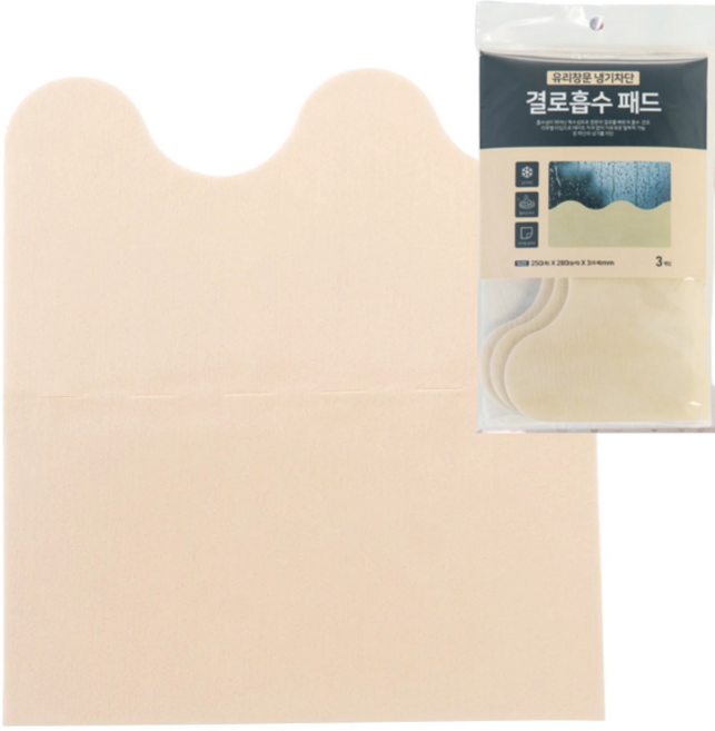 창틀 결로 흡수 패드 물기흡수 곰팡이방지 외풍차단, 1개