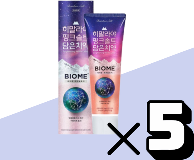 히말라야핑크솔트 바이옴 치약 100g x 25개 (총 500g) 튜브세트