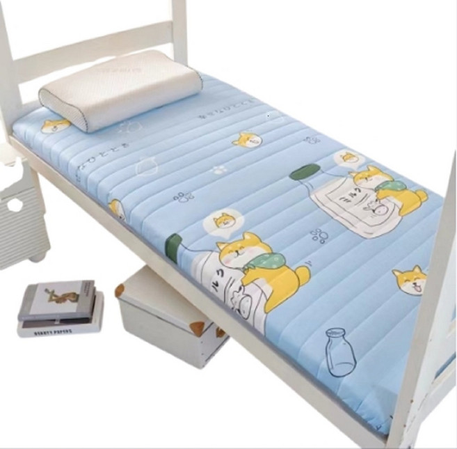 TORAY 軟床墊 五層加厚透氣設計, 牛奶萌貓, 3cm