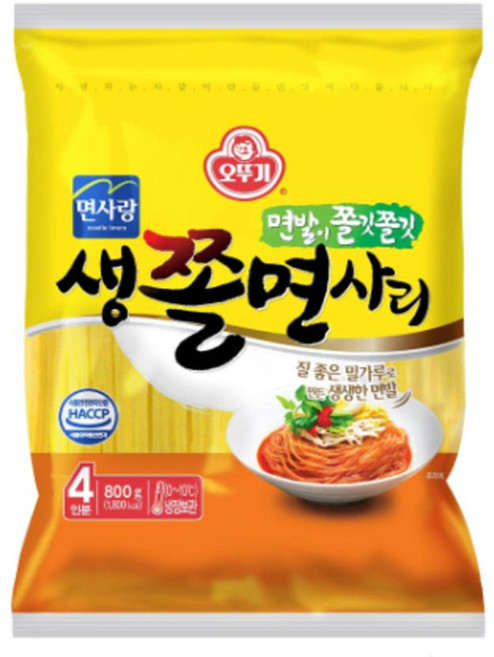 오뚜기 생쫄면사리(4인) 800g, 1개
