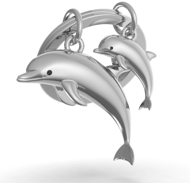 Metalmorphose 海豚造型鑰匙圈