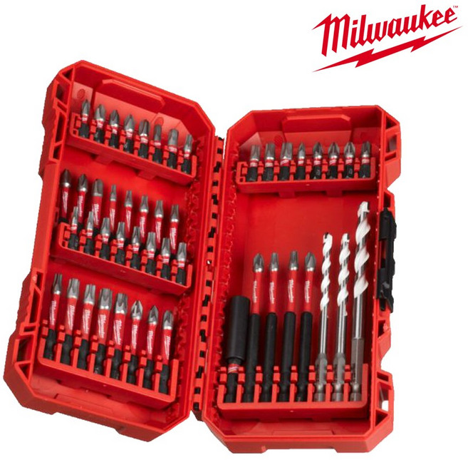 밀워키 4932492005KR SHOCKWAVE 드라이버 비트 세트 48pcs 팩아웃 호환, 1개