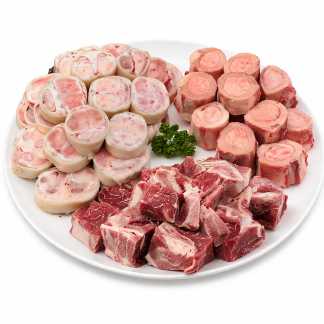 한우 우족사골세트 6kg / 우족 2kg + 사골 2kg + 잡뼈 2kg, 1개