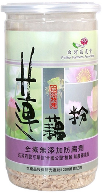 白河區農會 (在地純藕粉) 臺南白河蓮藕粉 水上鄉農會沖泡熱飲, 300g, 1罐