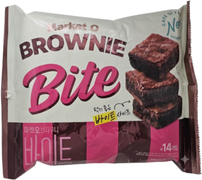 카페 스타일로 새로워진 마켓오 브라우니 바이트, 240g, 1개