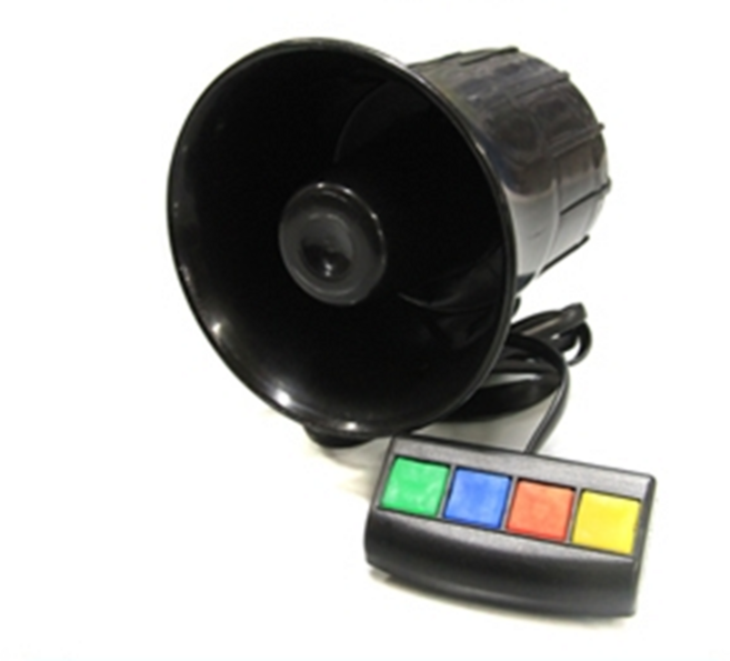 발통마켓 오토바이 12V 미니 싸이렌 보이스혼 크락션 마이크혼, (선택2)3기능, 1개