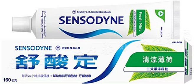 SENSODYNE 舒酸定 長效抗敏牙膏, 160g, 1個