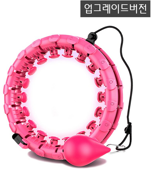스마트 훌라후프 표준버전 / 업그레이드버전 / 최신 6세대, 핑크, 1개