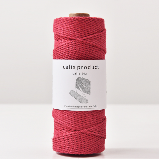 2.0mm 160yard 퓨어 코튼 순면 꼰사 마크라메 재료, 1개, CRIMSON #11