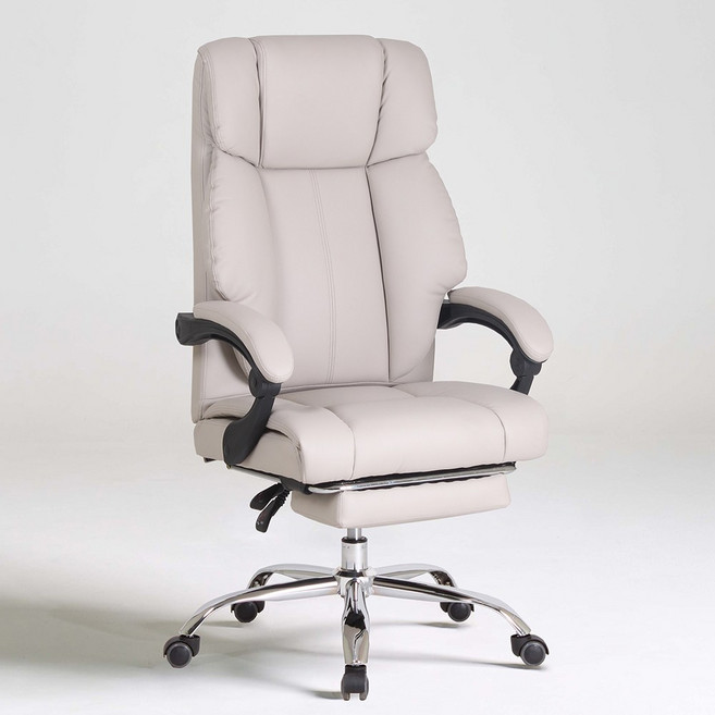 벨루스 게이밍 컴퓨터 침대형 사무용 리클라이너 중역 사무실 의자, 베이지(침대형)