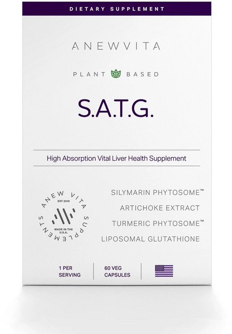 어뉴비타 간 영양제 SATG 바이탈 리버 헬스 파이토솜 실리마린 커큐민, 1개, 60정