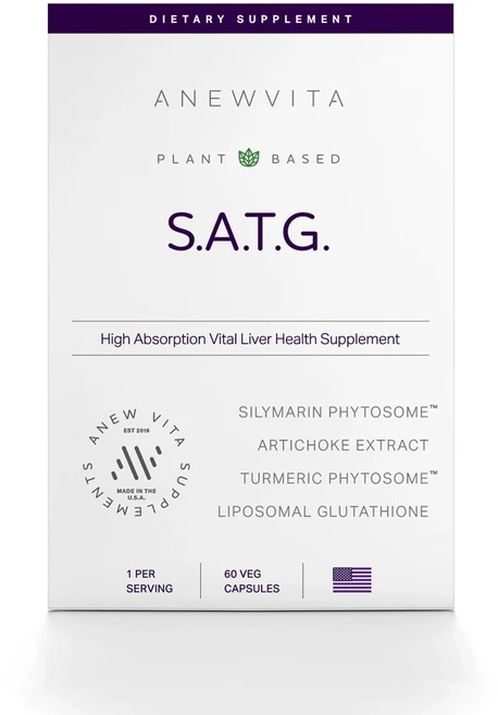 어뉴비타 간 영양제 SATG 바이탈 리버 헬스 파이토솜 실리마린 커큐민, 1개, 60정 - 쿠팡