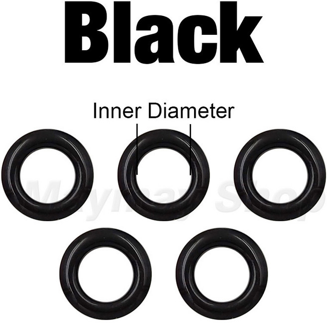 100 세트 4mm 다색 Eyelets 그로멧 금속 반지 와셔 Scrapbooking 싱글 슈즈 벨트 캡 가방 태그 의류 DIY Leathercraft, Black