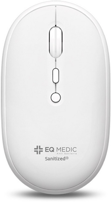 이큐메딕 항균 무소음 무선 마우스 Sanitize-WM3, White