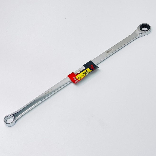 세신 롱 기어 라쳇 옵셋렌치 메가네 스패너 옵세트 옵셋트 양구 렌치 14MM, 1개