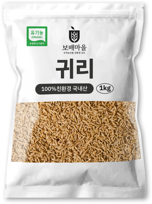 [햇곡] 국산 유기농 귀리, 1kg, 1개