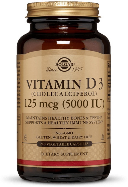 솔가 비타민 D3 5000IU 베지터블 캡슐, 240정, 1개