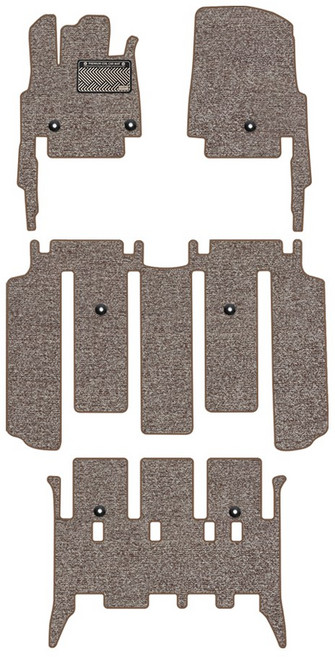 루젠 카니발 호환 코일 매트 KA4 4세대 페이스리프트 루프형, 브라운, KA4 7인승(레일연장 시공)