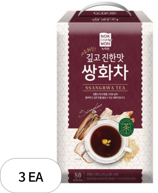 녹차원 쌍화차, 15g, 80개입, 3개