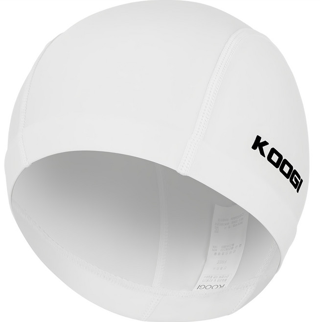 쿠기어드벤쳐 스판 성인용 수영모자 KA-ZC001, 화이트, 1개