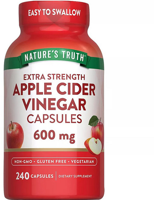 네이쳐스트루쓰 애플 사이다 식초 600mg 캡슐, 1개