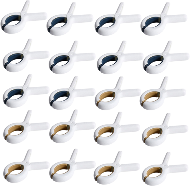 티모아리스 자국없는 방풍 대형 빨래집게, 20개, 혼합