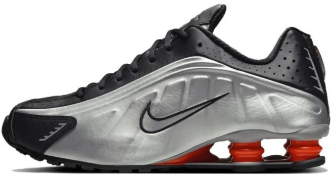 나이키 샥스 R4 메탈릭 실버 레드