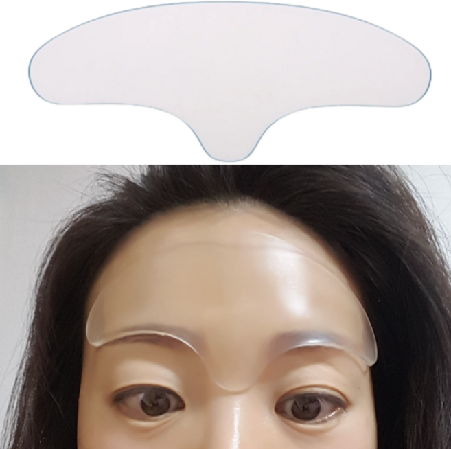 가하나루 미간 이마 팔자 목 얼굴 실리콘 주름 패치 리프팅 테이프 스티커 마스크팩 증정 살색테이프 이벤트, 실리콘 주름 패치 이마1개, 1개