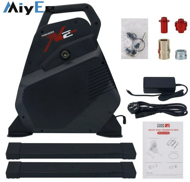 ThinkRider X2MAX 2000W 자전거 트레이너 사이클링 블랙 파워미터 내장, Black