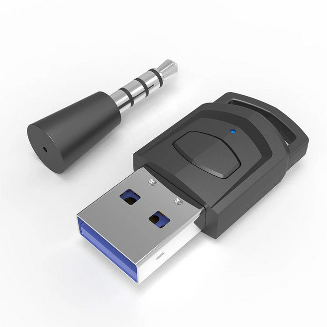2 in 1 USB 블루투스 5.0 PS5게임 콘솔 PC 헤드셋 오디오 송신기 무선 헤드폰 어댑터 리시버