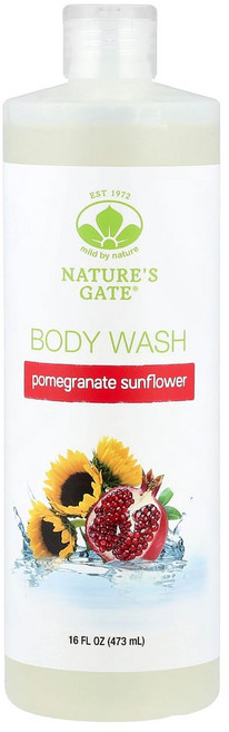마일드바이네이쳐 (Natures Gate) 석류 해바라기 바디 워시 473ml(16fl oz), 1개, 473ml