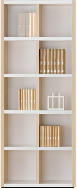 예뫼솔 2000시스템책장 5단-400-500-600-800-1000-1200사이즈 수납선택 책장 책꽂이 수납장 진열장, 5단-0800책장-메플+화이트, 5단