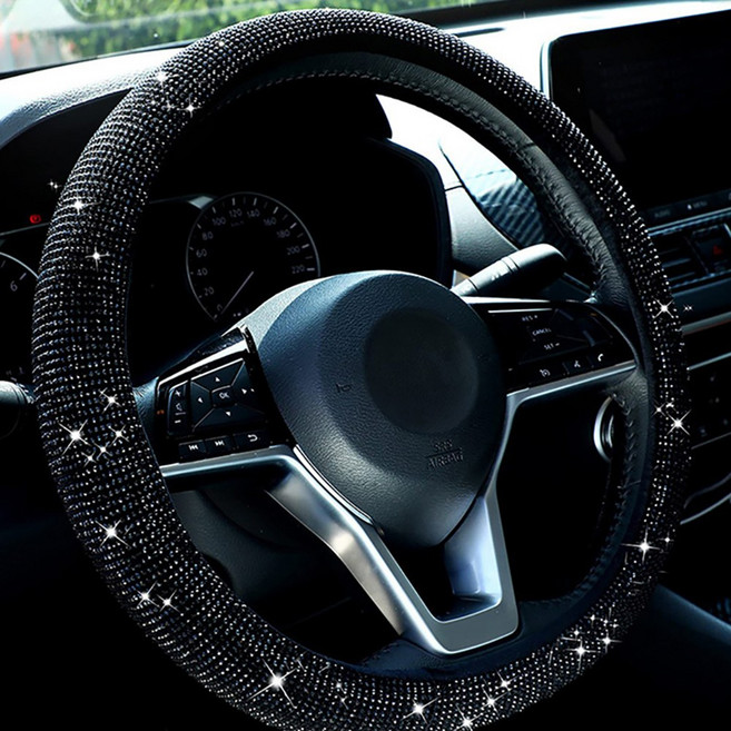 에브리샤인 큐빅 크리스탈 프리미엄 핸들커버, 블랙